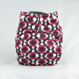 Earthlie Cloth Diaper - Red & Black